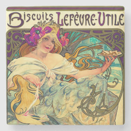 Biscuits Lefevre-Utile av Alphonse Mucha (1896) Stenunderlägg