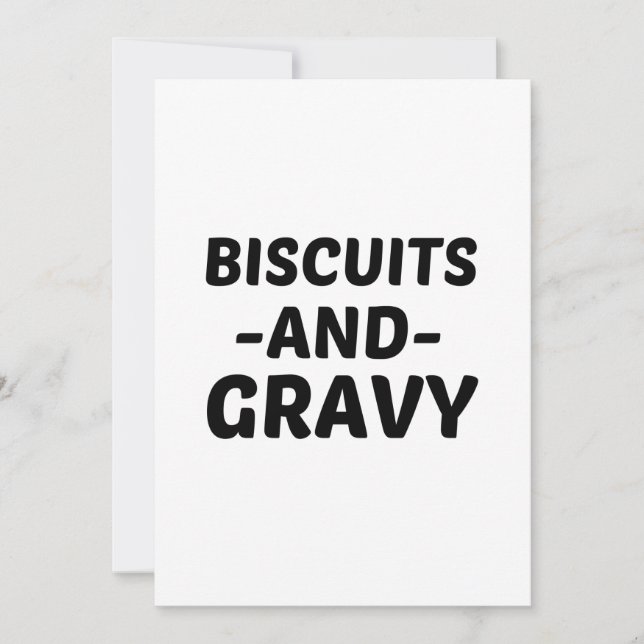 BISCUITS OCH GRAVY (2) INBJUDNINGAR (Framsida)