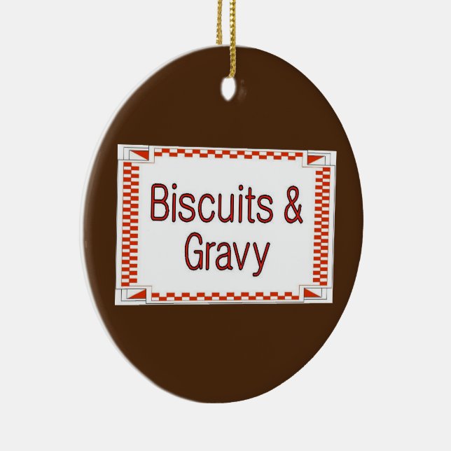 Biscuits och Gravy Julgransprydnad Keramik (Höger)