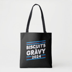 Biscuits och sås 2024 års presidentval tygkasse
