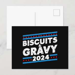 Biscuits och sås 2024 Presidentvalet Vykort