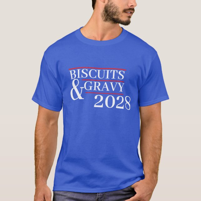 Biscuits och sås 2028 t shirt (Framsida)