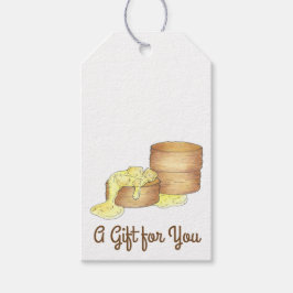 Biscuits och Sause Gravy Southern Breakfast Food Presentetikett