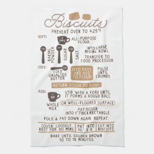 Biscuits Scone Recipe Tea Kitchen Towel Kökshandduk