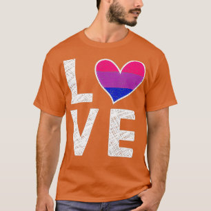 Biseual Kärlek LGBT Rainbow Biseual Outfit Bi Prid T Shirt