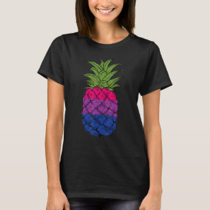 Bisexual ananas Bi-Pridet HGBTQ-Pridet ananas T Shirt