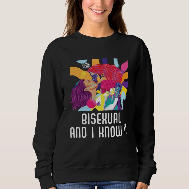 Bisexual And I Know It Rainbow Pride Bisexuality L T Shirt (Framsida)