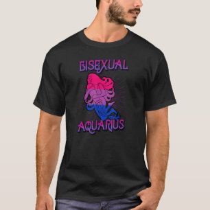 Bisexual Aquarius Zodiac Sign Birthday Horoscope T Shirt