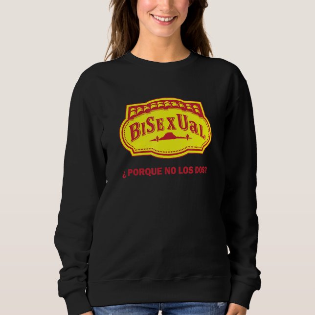 Bisexual åque No Los Dos T Shirt (Framsida)