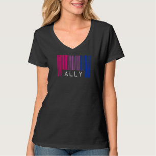 Bisexual Barcode Pride Ally Queer Aesthetic Lgbtq T Shirt