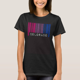 Bisexual Barcode Pride Colorado Queer Aesthetic LG T Shirt