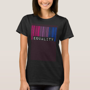 Bisexual Barcode-Pridet Equality Queer Aesthetic L T Shirt