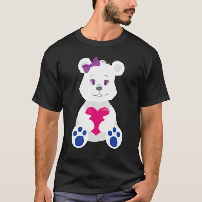 Bisexual Bear Bisexual T Shirt (Framsida)