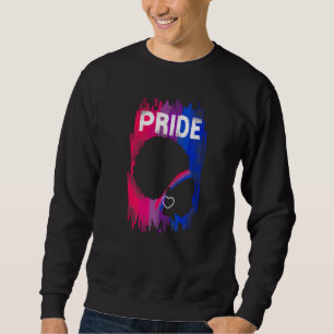 Bisexual Bi Pride Flagga Afro Black Pride Bhm Prid Lång Ärmad Tröja