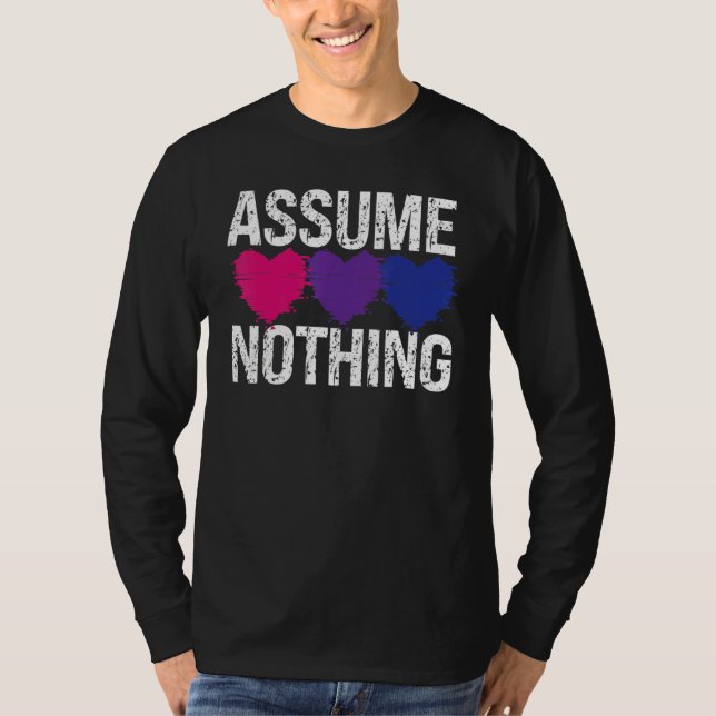 Bisexual Bi Pride Flagga antar inget 1 T Shirt (Framsida)