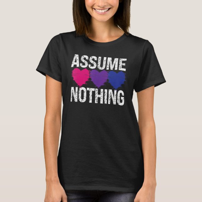 Bisexual Bi Pride Flagga antar inget 1 T Shirt (Framsida)
