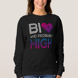 Bisexual Bi Pride Flagga Bi och förmodligen hög T Shirt