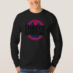 Bisexual Bi Pride Flagga Chaotic Bisexual T Shirt