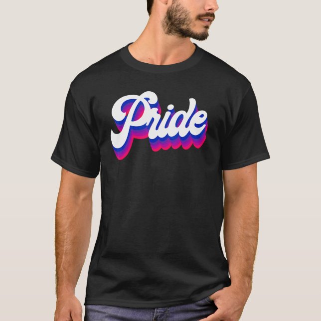 Bisexual Bi Pride Flagga Pride T Shirt (Framsida)