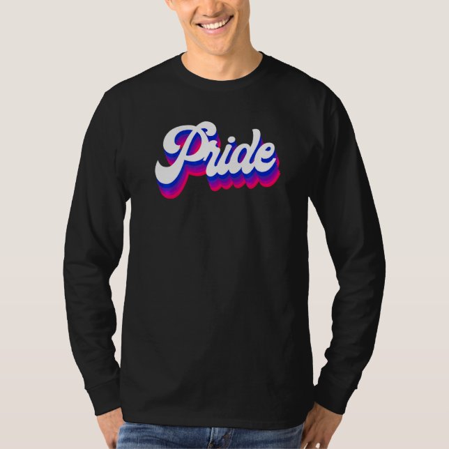 Bisexual Bi Pride Flagga Pride T Shirt (Framsida)