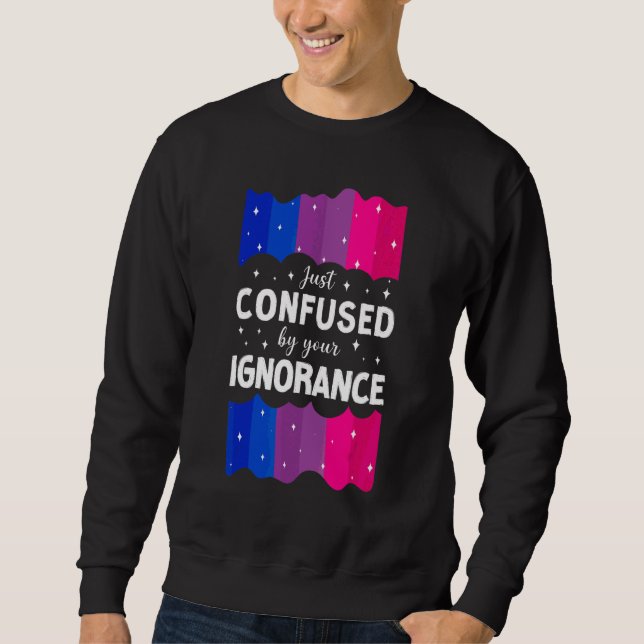 Bisexual Bi-Pridets Flagga har just förväxlats av  Lång Ärmad Tröja (Framsida)