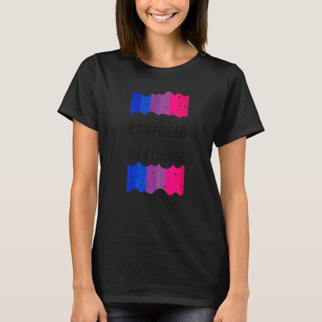 Bisexual Bi-Pridets Flagga har just förväxlats av  T Shirt (Framsida)