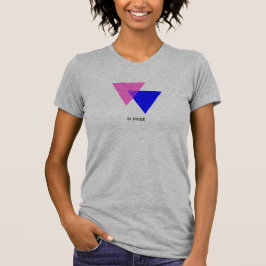 Bisexual Biangles Symbol Anpassade Womans tee