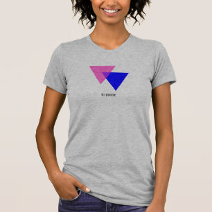 Bisexual Biangles Symbol Anpassade Womans tee