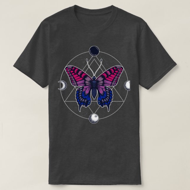 Bisexual Butterfly T Shirt (Design framsida)