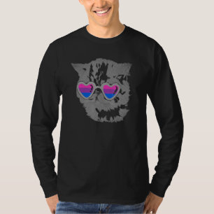 Bisexual Cat Coola Sunglasses Bi Pride Lgbt Bisexu T Shirt
