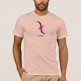 Bisexual Crescent Måne Anpassade Tee