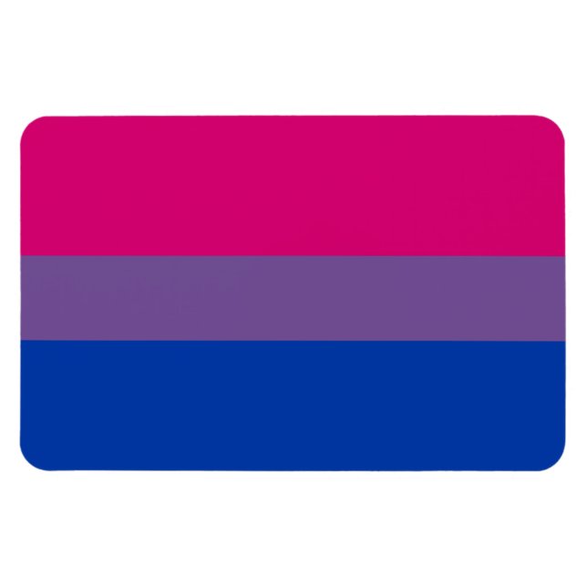 BISEXUAL FLAG ORIGINAL -.png Magnet (Horisontell)