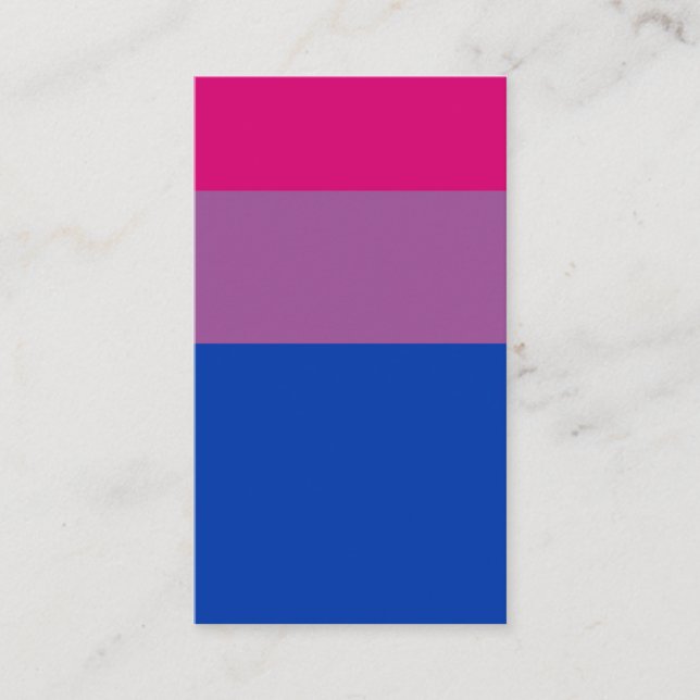 Bisexual Flag Visitkort (Framsida)