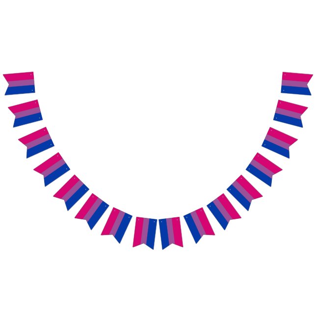 Bisexual Flagga Bunting Banner HGBT Party (Alla)