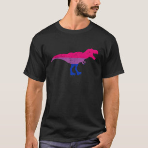 Bisexual Flagga Dino Rex Rak Ally Lgbtq Gay Pri T Shirt