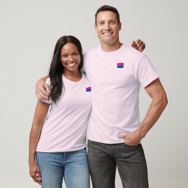 BISEXUAL FLAGGA DRIPPING TEE (Unisex)