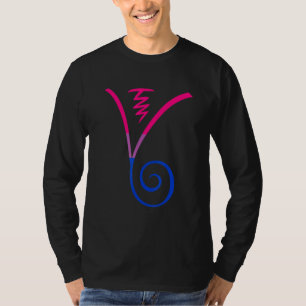 Bisexual Flagga Dumo Andlig Chakra Symbol Yoga T Shirt