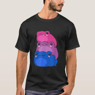 Bisexual Flagga Frogs Subtle Bi Pride LGBTQ Ae T Shirt