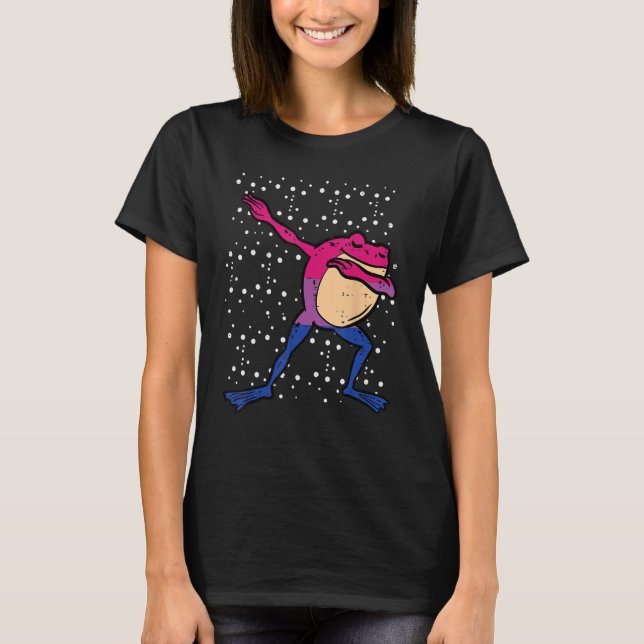 Bisexual Frog Dab Bi Pride Bisexuality Lgbt Boys G T Shirt (Framsida)