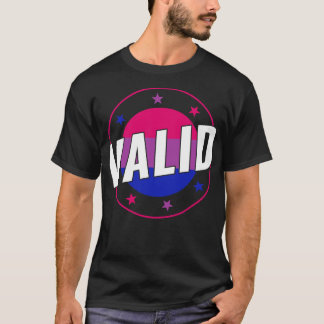 Bisexual Funny Valid Bi Pride Bisexuality T Shirt