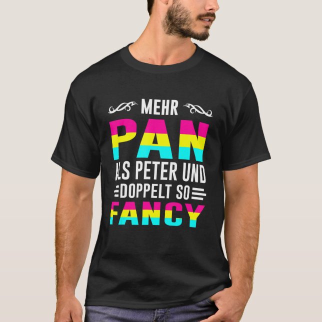 Bisexual Gay Bi Lgbtq Mer Pan Than Peter & Twice T Shirt (Framsida)