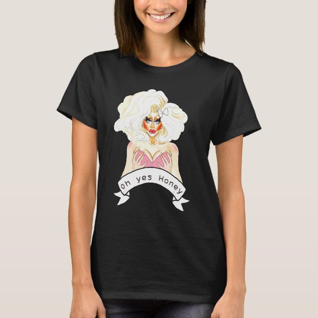 Bisexual Gay Queer Bi Trans Lgbtq Drag Queen Oh Ye T Shirt (Framsida)