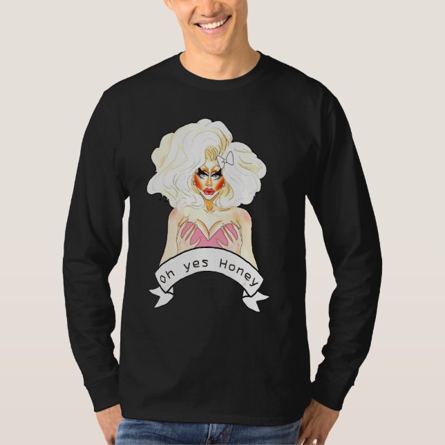 Bisexual Gay Queer Bi Trans Lgbtq Drag Queen Oh Ye T Shirt (Framsida)