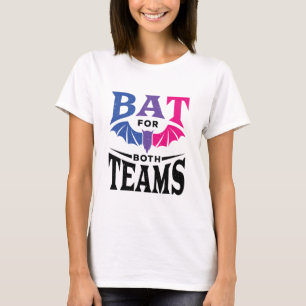 Bisexual Halloween Fladdermus för Båda grupperna T Shirt