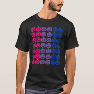 Bisexual Halloween Pumpkin Lgbtq för Gay Bi Hall T Shirt