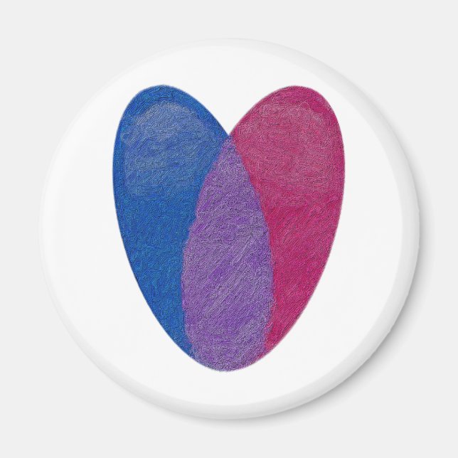 Bisexual Heart Magnet (Framsidan)