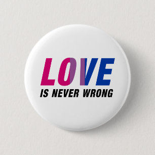 Bisexual Kärlek är aldrig fel Knapp