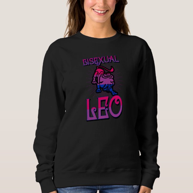 Bisexual Leo Zodiac Sign Birthday Horoscope Conste T Shirt (Framsida)