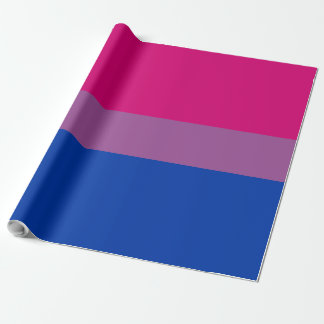Bisexual LGBTQ-Pride Flagga Stripe Mönster Rosa Presentpapper