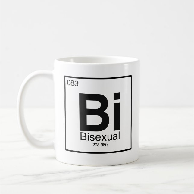 Bisexual Periodic Bord Inslag Kaffemugg (Vänster)